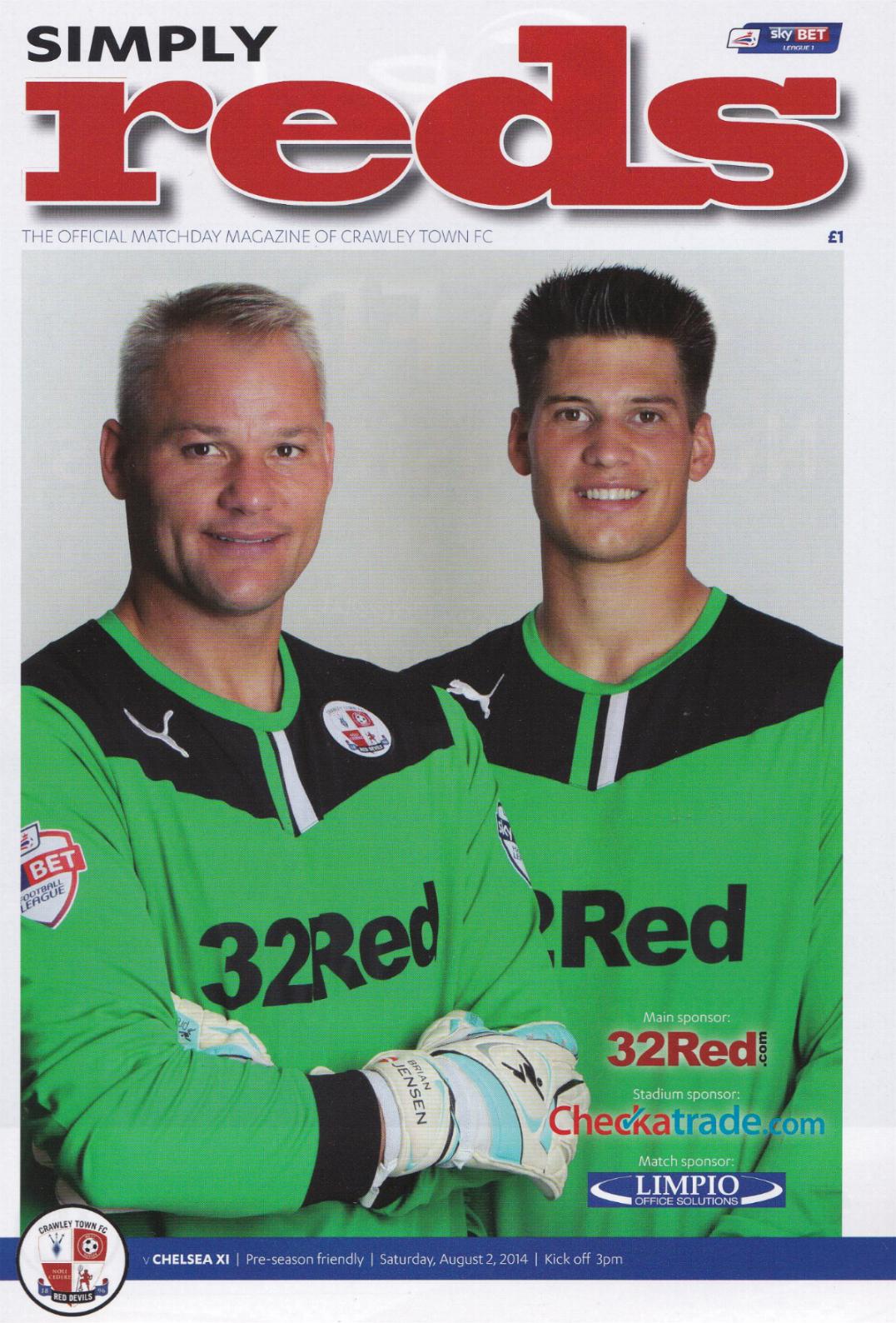 CRAWLEY TOWN v CHELSEA XI 2014/15 (FRIENDLY)